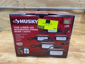 lot 91 image: HUSKY 7500-Lumen LED String Light