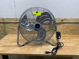 lot 96 image: LASKO High Velocity 20 in. 3 Speed Metallic Floor Fan with QuickMount Wall-Mounting System