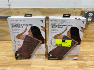 lot 119 image: CALMING HEAT Lot of 2-  12 in. x 24 in. Massaging Weighted Heating Pads