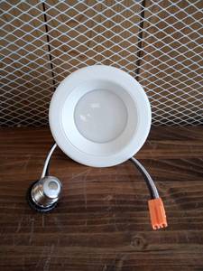 lot 33 image: 4 in. Selectable Integrated LED Recessed Trim Downlight 30 Configurations in One Fixture High Ceiling Output Dimmable by Commercial Electric
