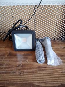 lot 37 image: Line Voltage Black Outdoor Integrated LED Landscape Flood Light by Hampton Bay