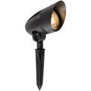 lot 140 image: Low Voltage 50-Watt Black Outdoor Landscape Flood Light T3 Halogen Bulb