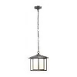 lot 175 image: Mauvo Canyon Collection Black Outdoor Dusk to Dawn Hanging Lantern