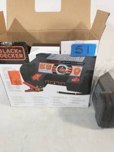 BlackDecker 500-Watt Portable Power Station with 120 PSI Compressor, 12-Volt Outlet and USB Port