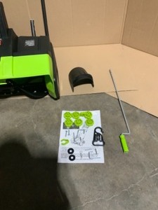 lot 2 image: EARTHWISE 22IN. 14 AMP CORDED ELECTRIC SNOW THROWER WITH LED LIGHTS. SEE PICTURES