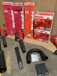 lot 3 image: ASSORTED HOMELITE OUTDOOR TOOLS. SEE PICTURES