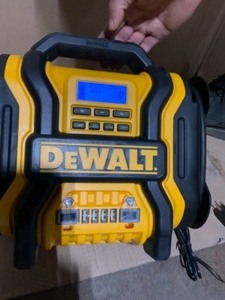 lot 21 image: DEWALT 1600 PEAK AMP PORTABLE CAR JUMP STARTER WITH 120 PSI DIGITAL AIR COMPRESSOR AND 500-WATT INVERTER. SEE PICTURES