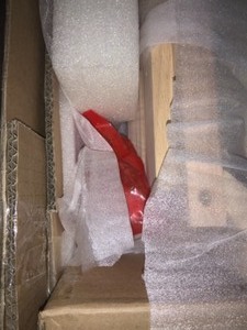 lot 32 image: INTERNATIONAL CONCEPTS UNFINISHED STORAGE END TABLE. SEE PICTURES