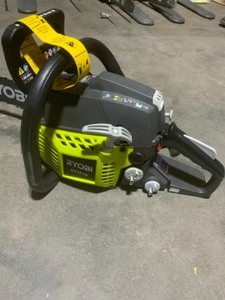 lot 23 image: ASSORTED RYOBI CHAINSAWS. SEE PICTURES