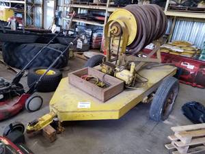 lot 205 image: Water Hose Reel Trailer 2 Axle  with Water Hose