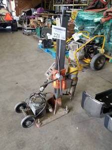 lot 221 image: DeWalt Two Speed Super Power Unit Bore Drill DW194  with Gast DOA-V185A-AA 115V 4.2A