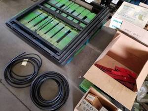 lot 307 image: Mower Blades, Parker Tough Cover 451TC-10 3000psi Air Hose, Wiring