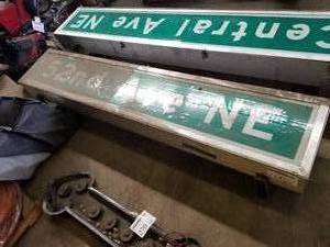 lot 214 image: 53rd Ave Lighted Street Sign 9Lx 1-12H