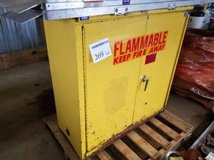 lot 269 image: Eagle Flame Resistent Storage Cabinet 30 Gallon 1930