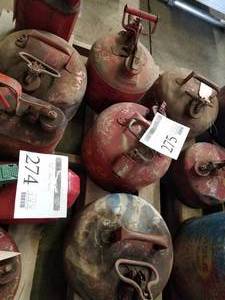 lot 275 image: Lot of (3) Metal Gas Cans
