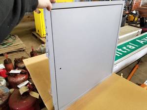 lot 278 image: Warnock Hersey Access Frame and Fire Door Assembly  with Keys, Hardware, Instructions