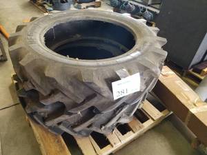 lot 281 image: Lot of (2) BF Goodrich Power Grip Tractor Tires 9.5-24 (on pallet)