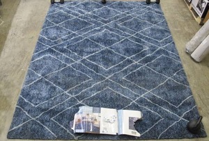 lot 409 image: Gertmenian Soft Step 7ft 10in X 10ft Blue Area Rug