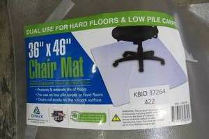 lot 422 image: 36 x 46 Clear Home Office Chair Mat