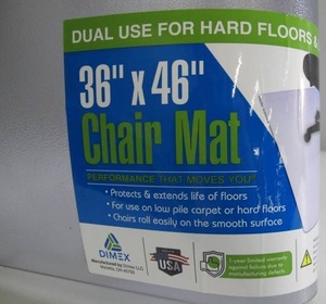 lot 449 image: 36 x 46 Clear Home Office Chair Mat
