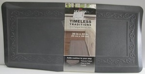 lot 445 image: Mohawk Home Timeless Traditions Dark Grey Anti-Fatigue Kitchen Mat
