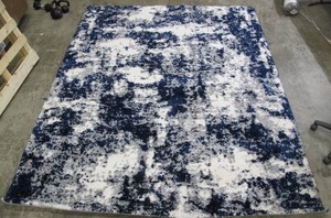 lot 451 image: Gertmenian Thomasville 7ft 10in x 10ft Garda Blue Grey Luxury Bali Shag Rug