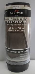 lot 473 image: Mohawk Home Timeless Tradition 20 In. x 60 In. Brown Anti-Fatigue Kitchen Runner Mat