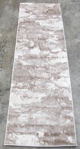 lot 470 image: Art Carpet Carmel Collection 2ft x 7ft Beige Area Rug