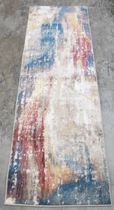 lot 472 image: Art Carpet Carmel 2ft x 7ft Multicolor Beige Runner Rug Made in Turkey