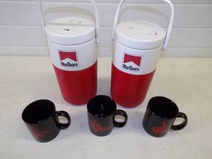 lot 8 image: Marlboro Coolers and 3 Mugs