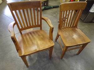 lot 59 image: Pair of Wood Chairs