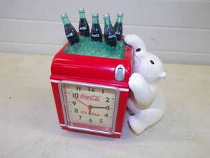 lot 74 image: Coke a Cola Clock