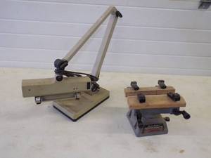 lot 105 image: 8 workmate work center and Magnifying light