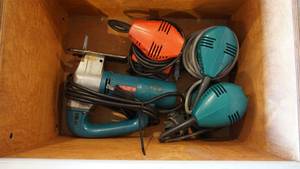 Bosch Jig Saw  Heavy Duty Milwaukee Finishing Sander  Makita Orbit Sander  Makita Finishing Sander