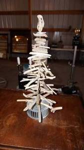 Small Homemade Tree Made of Branches