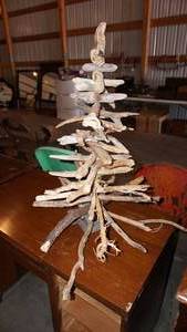 Small Homemade Tree Made of Branches