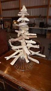 Small Homemade Tree Made of Branches