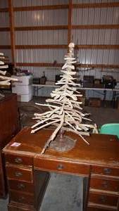 Small Homemade Tree Made of Branches