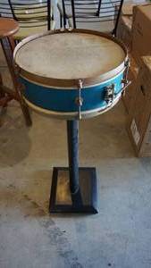Vintage Music Drum on Pedestal