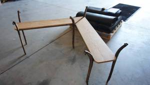 Narrow V Shaped Table