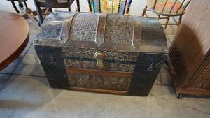 Antique Dome Top Steamer TruckChest
