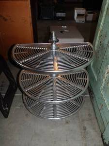 Silver Metal Shelf