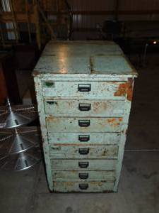 8 Drawer Wood Vertical File Cabinet