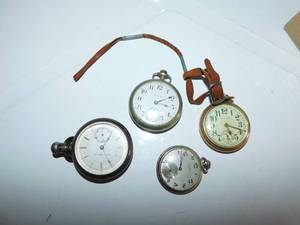 4 Vintage Pocket Watches