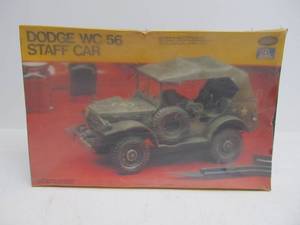 lot 61 image: NOS Vintage Testors US Army Dodge Staff Car WC 56