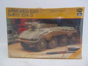 lot 47 image: Vintage Testors German Sd.Kfz. 2343 Armored Car