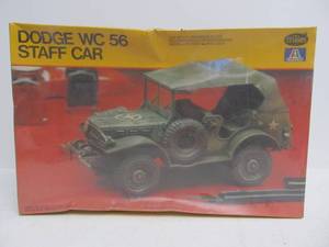 lot 122 image: Vintage Testors US Army Dodge Staff Car WC 56