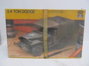 lot 129 image: Vintage Testors US Army 34 Ton Dodge