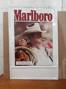 Vintage Marlboro Cigarette  Tin Sign