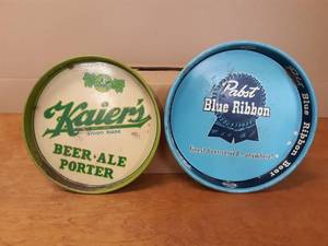 Pabst & Kaiers Vintage Beer Trays
